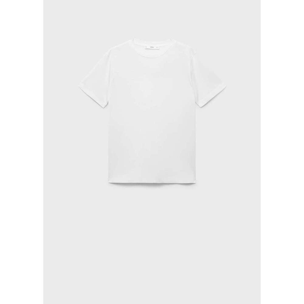 MANGO - Cotton short-sleeved t-shirt white - 2XL - Woman